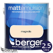 Berger Matt Emulsion for Interior Wall & Ceilings - Magnolia 2.5L